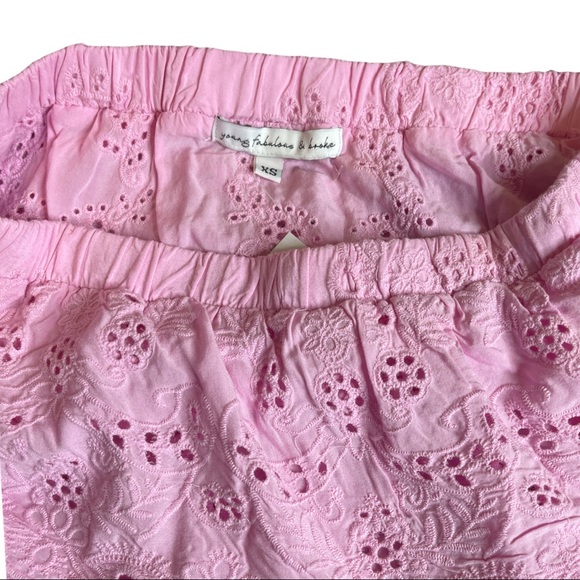 YOUNG FABULOUS AND BROKE EYELET STRAPLESS TUBE TOP **NEW** - Picture 8 of 8